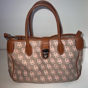 Canvas and Leather Signature Handbag